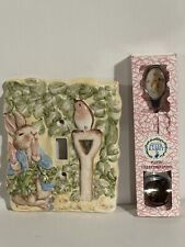 Beatrix Potter Light fixture and Flopsy Spoon picture