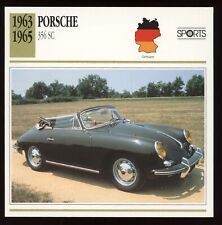 1963 - 1965  Porsche  356 SC  Classic Cars Card picture