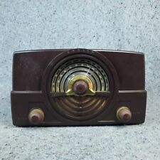 Zenith Tube Radio Model 7H920 AM/FM Bakelite Brown Vintage 1949 MCM Not Working picture