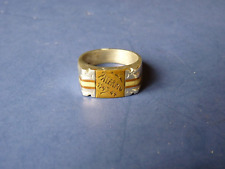 Vtg WW2 US Army Vet Souvenir Ring Palermo 1943 Trench Art picture