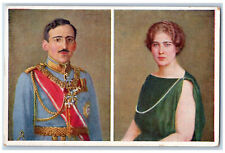 Yugoslavia Postcard Queen Mary and King Alexander c1920's Unposted Antique picture