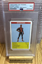 1988 Super Top Trumps Marvel Super Heroes Spiderman PSA 9 Pop 2 4E picture