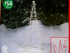 WINTER WONDER 8FT MULTI-FUNCTION LED STRING TREE WITH 154 LIGHTS YARDD ECOR- NEW picture