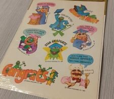 Vintage 1981 Jim Henson Muppet Stickers Graduation NOS Scrapbook Embellishments  picture