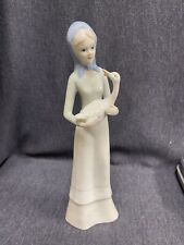 Vintage Simson Girl Woman Holding Geese Goose Porcelain Figurine 11