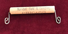 RARE MARSHALL FIELD’S CHICAGO PARCEL HANDLE WOOD SHOPPING ANTIQUE ADVERTISING picture