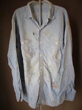 Vintage WW2 US Navy Chambray Shirt w/selvedge Trashed picture