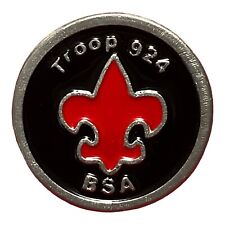 Boy Scouts Of America BSA Troop 924 San Francisco Bay Enamel Ring 1.75 Vintage  picture