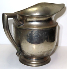 Antique Vintage E.P.N.S. Handled Water Pitcher WWC Silverplate 7.5