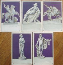 God/Goddess Statues 1902 SET OF FIVE Litho Postcards: Apollo, Venus, Gladiator + picture
