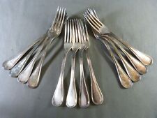 12 CHRISTOFLE forks model ALBI silver metal Cutlery 20.5 cm picture