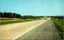 Ohio Turnpike OH 1955 Highway Car Truck Countryside Picturesque Road Postcard picture