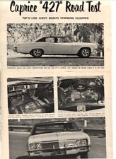1966 CHEVROLET CAPRICE 427 2 PG ROAD TEST ARTICLE CHEVY picture