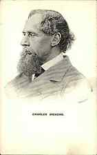 Classic Portrait Author Charles Dickens c1910 Vintage Postcard picture