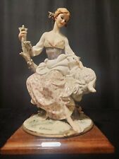 Rare Guiseppe Armani figurine lady with lamb full color and gloss picture