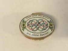 Halcyon Days Bilston and Batterson Enamels This Giver Thine Forever Trinket Box picture