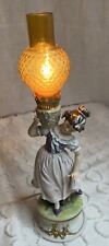 Antique Ardalt Lamp Porcelain Figural Figurine Woman picture