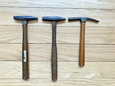 LOT OF 3 VINTAGE TACK HAMMERS - JEWLER CROSS PEIN UPHOLSTRY picture