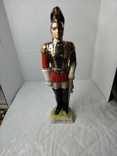 Vintage Sicilian Gold BOTTLE Italian Royal Guard Soldier Italy 19” Decanter picture