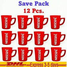 12 Pcs Nescafe Red Cup Mug Coffee Ceramic Collectible Classic Gift 8 oz picture