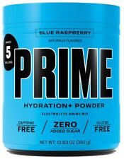 NEW OFFICIAL Prime Hydration Powder Tub PRIME 40 Servings Tub Blue Rasp Exp 9/25 picture