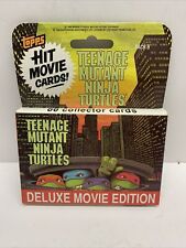 1990 TOPPS TEENAGE MUTANT NINJA TURTLES DELUXE MOVIE EDITION 66 CARD BOX SET (B) picture
