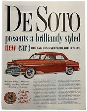 Magazine Ad Vintage 1949 De Soto Custom The Car Designed With You In Mind picture