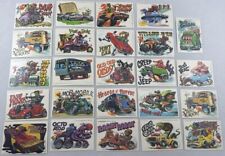 Huge Lot of (24) All Different 1980 Topps Sticker Card Weird Wheels Auto Comic picture