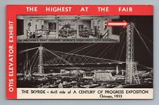 The Skyride-The Highest at The Fair, Chicago Illinois Postcard picture