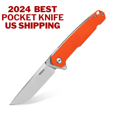 D2 Steel Blade Pocket Knife Outdoor EDC Knife G10 Handle Tactical Knife for men picture