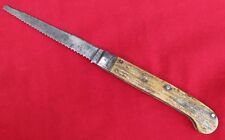 VERY RARE 1815-20's ~ G CROWN R ~ LARGE STAG PISTOL GRIP SPORTSMANS POCKET KNIFE picture