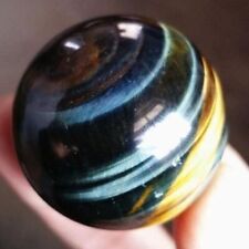 Beautiful Natural Rare Blue Tiger Eye Stone Crystal Sphere Ball Healing picture