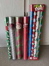 8 Rolls - Vintage Cleo & Hallmark Christmas Wrapping Paper Rolls Sealed picture