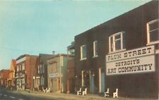c1960s Plum Street, Art Community Area, Detroit, Michigan Postcard picture