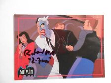 Richard Moll 1993 Batman Animated Series Trading Card #107 Signed Auto Autograph picture