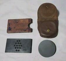 Lot Of 2 Antique sharpening stone With Their Cases  picture