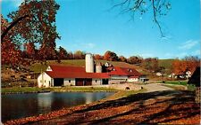 West Nyack New York Scenic Autumn Farmland Countryside Chrome Postcard picture