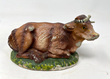 Vintage Fontanini Italy Cow Steer Ox Figurine Nativity Christmas picture