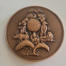 SOLID BRONZE Art Medallion 