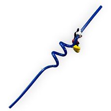 Vintage Disney Mickey Mouse Blue Twirly Straw picture