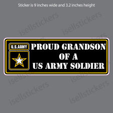 AR-2321 Proud Grandson of a Army Soldier Military Bumper Sticker Window Decal picture