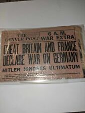 Old Newspaper: 9-3-1939 