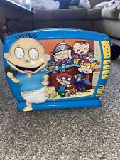 NEW Vintage 1998 Nickelodeon Rugrats TV Lunchbox Blue picture