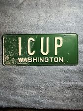1954 Washington Prison Made Vanity License Plate. ICUP I See You Pee picture