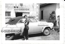 Pretty Girl Car Gun Original Photo 1952 Louise Ridder Behind Fisher Drug picture