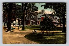 Troy NY-New York, Memorial Hall, Prospect Park, Antique, Vintage c1913 Postcard picture