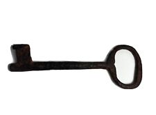 RARE Large Antique Iron Key, Hand Forged 6.5” in picture