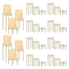 Sziqiqi Candles Holder Gold Candle Stand - 30 Pieces Metal Candleholders for ... picture