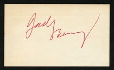Jack Benny d1974 signed autograph Vintage 3x5 card Actor Comic 