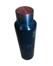 Starbucks Recycled Glass Water Bottle 22 oz Blue Green Iridescent picture